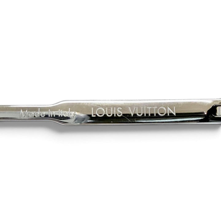 良品△LOUIS VUITTON ルイヴィトン Z1667E LVライズ スクエア モノグラム サングラス ブラック シルバー 56□15 150 デモレンズ 保存袋付