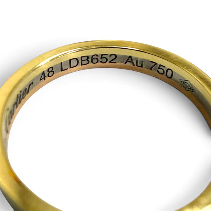極美品□Cartier カルティエ ヴァンドーム ルイ カルティエ ウェディングリング AU750 LDB652 指輪 YG WG PG 48(8号) 2.4g レディース