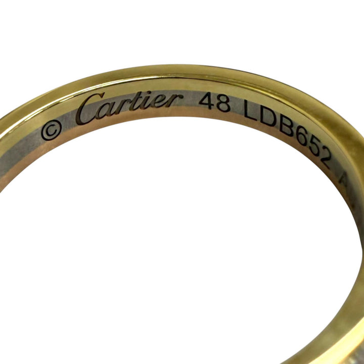 極美品□Cartier カルティエ ヴァンドーム ルイ カルティエ ウェディングリング AU750 LDB652 指輪 YG WG PG 48(8号) 2.4g レディース