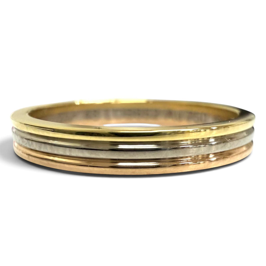 極美品□Cartier カルティエ ヴァンドーム ルイ カルティエ ウェディングリング AU750 LDB652 指輪 YG WG PG 48(8号) 2.4g レディース