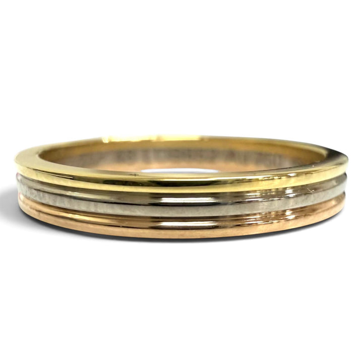 極美品□Cartier カルティエ ヴァンドーム ルイ カルティエ ウェディングリング AU750 LDB652 指輪 YG WG PG 48(8号) 2.4g レディース