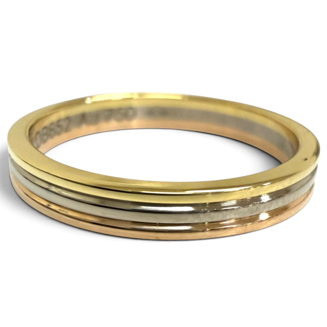 極美品□Cartier カルティエ ヴァンドーム ルイ カルティエ ウェディングリング AU750 LDB652 指輪 YG WG PG 48(8号) 2.4g レディース