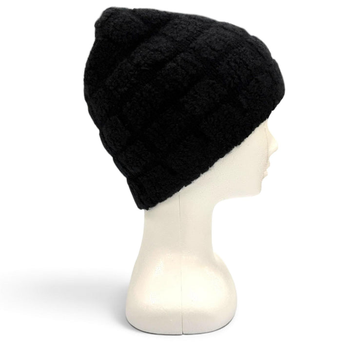 美品▼CHANEL シャネル 18A カシミヤ シルク ココマーク 帽子 ビーニー ニットキャップ ブラック 正規品 メンズ レディース ユニセックス