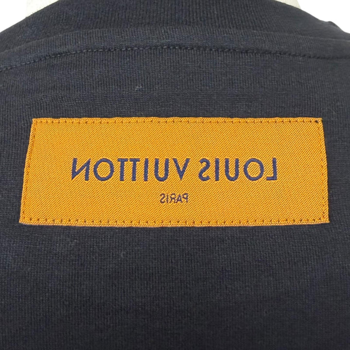 極美品□LOUIS VUITTON ルイヴィトン 23SS コットン LV コンサート インサイドアウト 半袖Ｔシャツ ブラック S イタリア製 正規品 メンズ