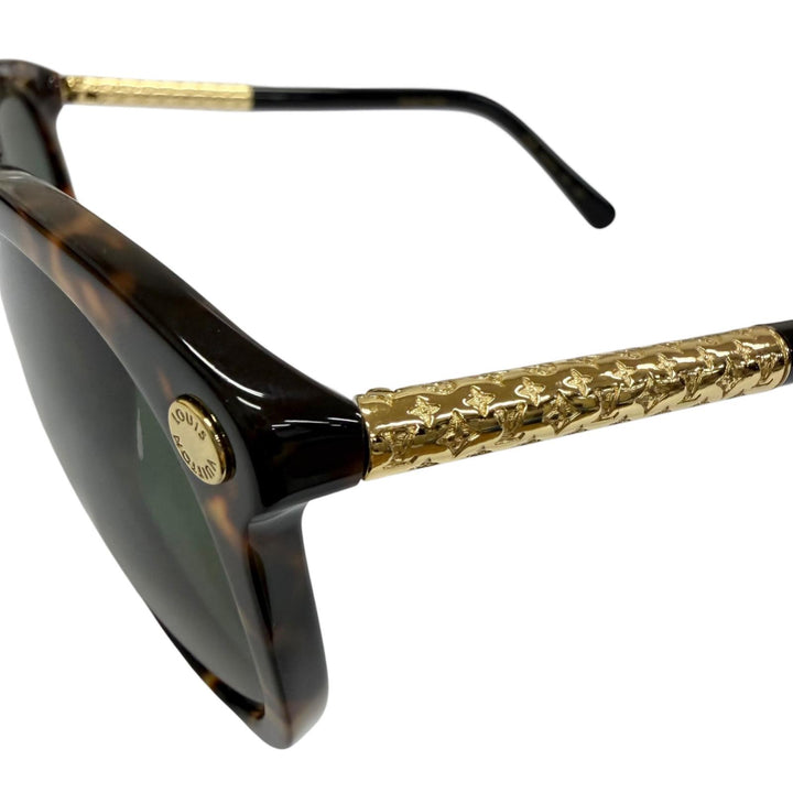 極美品□LOUIS VUITTON ルイヴィトン Z0893E ヴァーティゴ サングラス ブラウン(べっこう柄) グリーン 56□14-140 デモレンズ イタリア製