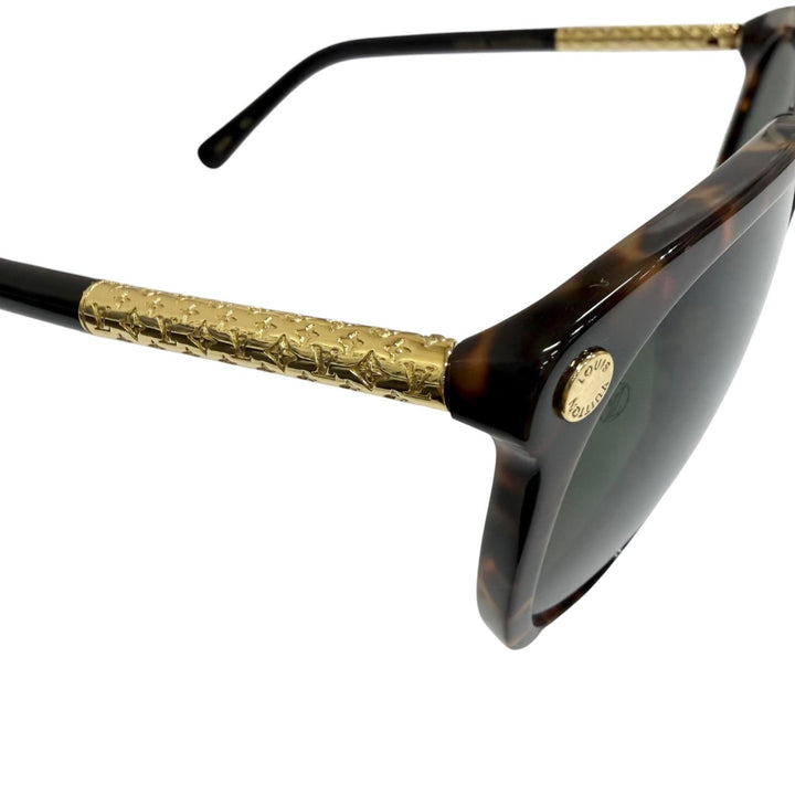 極美品□LOUIS VUITTON ルイヴィトン Z0893E ヴァーティゴ サングラス ブラウン(べっこう柄) グリーン 56□14-140 デモレンズ イタリア製