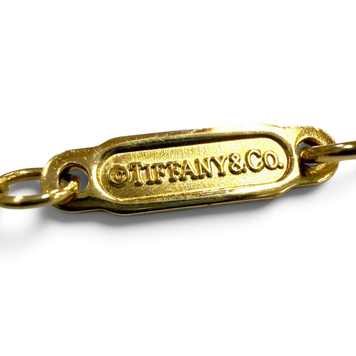 極美品▼TIFFANY&amp;Co. ティファニー インフィニティ エンドレス AU750(YG) チェーン ブレスレット イエローゴールド 重量2.3g レディース