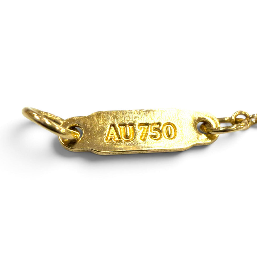 極美品▼TIFFANY&amp;Co. ティファニー インフィニティ エンドレス AU750(YG) チェーン ブレスレット イエローゴールド 重量2.3g レディース