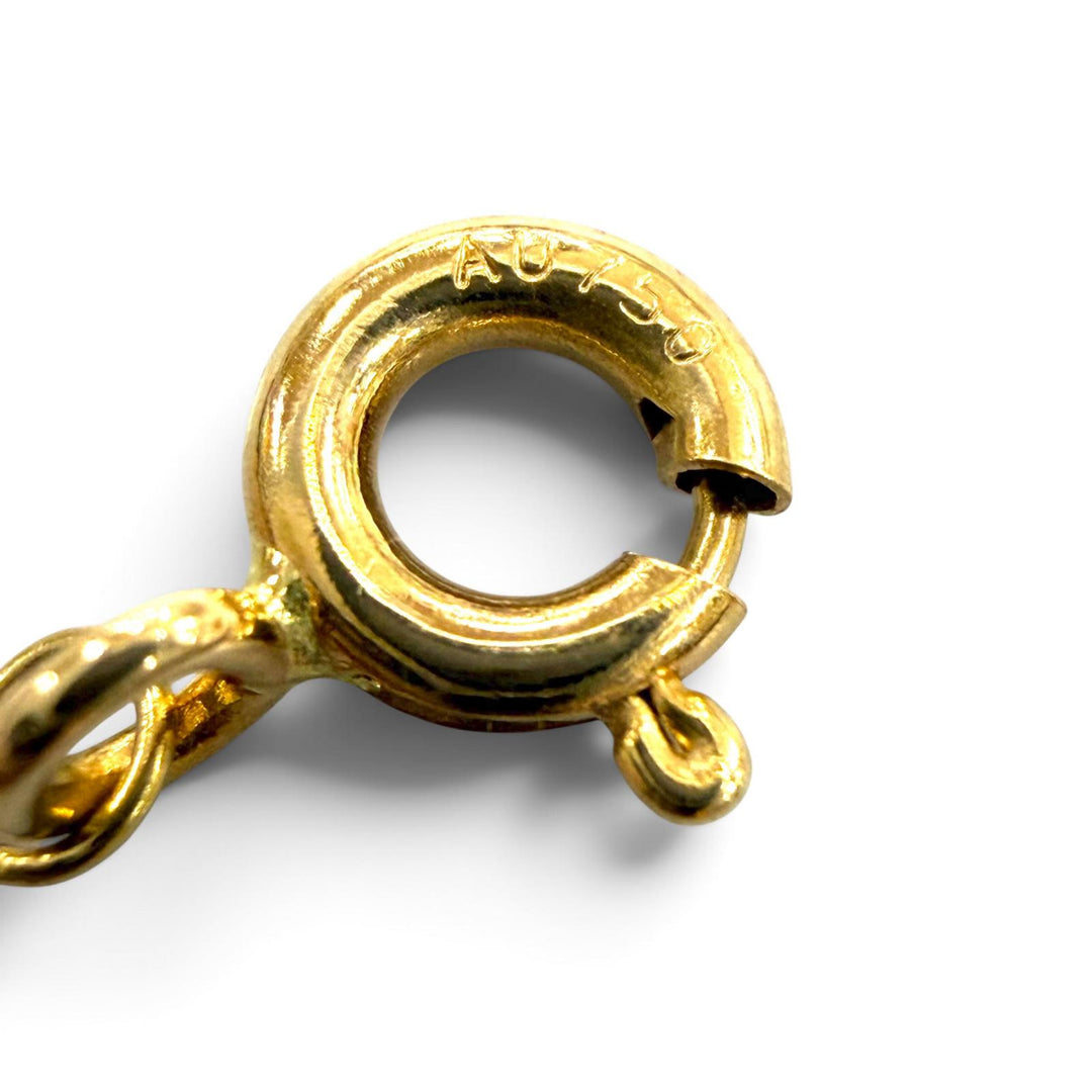 極美品▼TIFFANY&amp;Co. ティファニー インフィニティ エンドレス AU750(YG) チェーン ブレスレット イエローゴールド 重量2.3g レディース