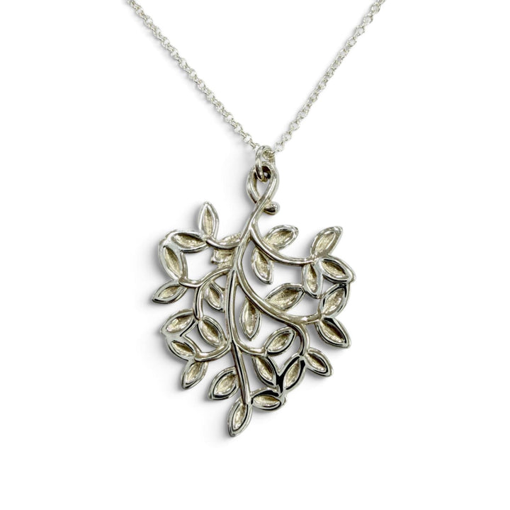 美品☆TIFFANY&amp;Co. ティファニー パロマピカソ オリーブリーフ ペンダント 925 ネックレス シルバー 重量4.2g レディース 保存袋付き