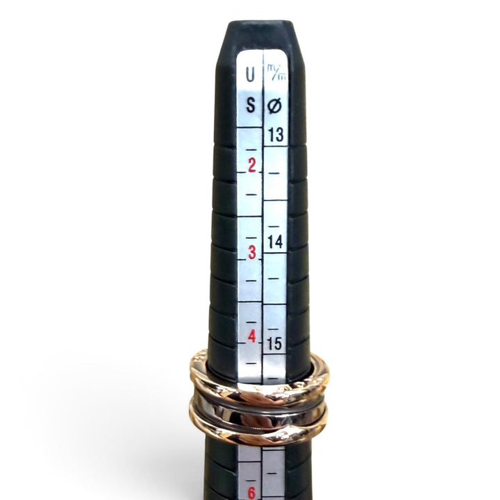 極美品★BVLGARI ブルガリ 750 メタル Bezero1 リング2バンド リング 指輪 ピンクゴールド 50 JP9号相当 イタリア製 重量7.12g
