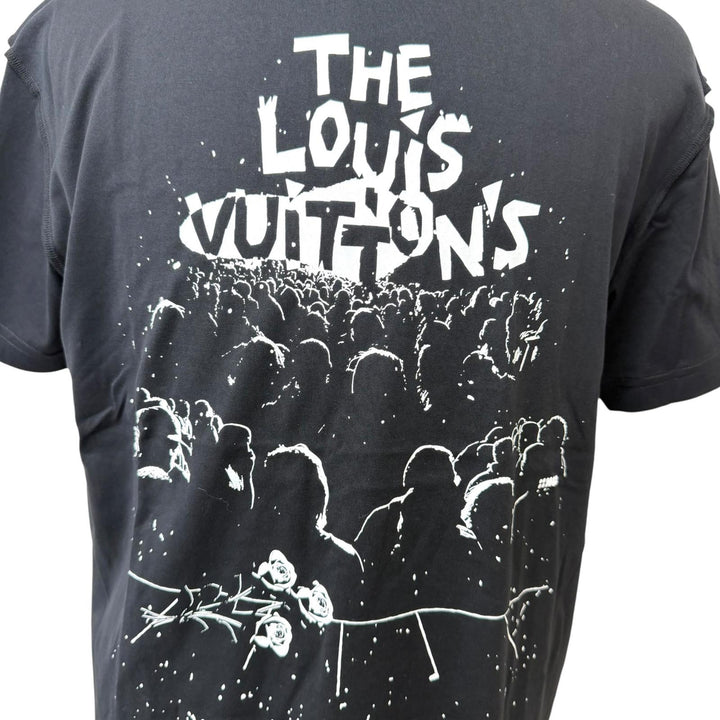 未使用品□LOUIS VUITTON ルイヴィトン 23SS LV コンサート インサイドアウト 半袖Ｔシャツ ブラック S イタリア製 正規品 メンズ