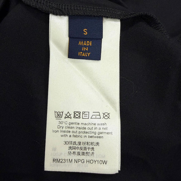 未使用品□LOUIS VUITTON ルイヴィトン 23SS LV コンサート インサイドアウト 半袖Ｔシャツ ブラック S イタリア製 正規品 メンズ