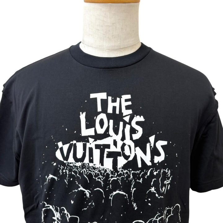 未使用品□LOUIS VUITTON ルイヴィトン 23SS LV コンサート インサイドアウト 半袖Ｔシャツ ブラック S イタリア製 正規品 メンズ