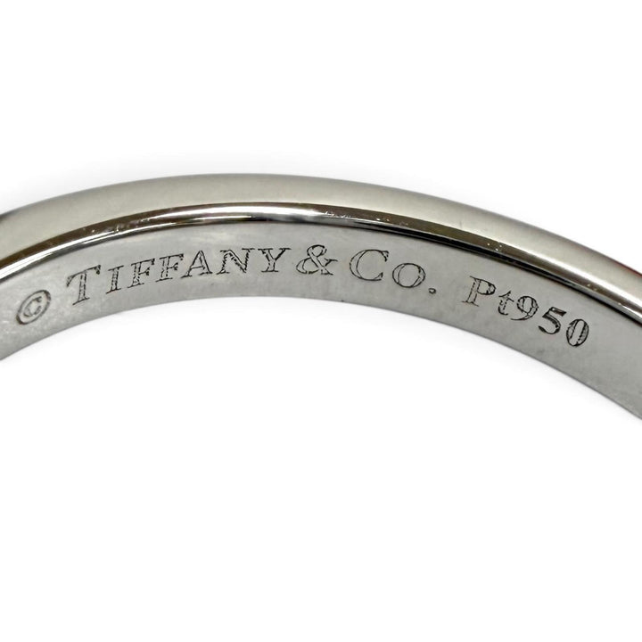 極美品★TIFFANY&amp;Co. ティファニー ティファニー フォーエバー ウェディング バンド リング PT950 3Pダイヤ 指輪 JP5号相当 重量3.05g