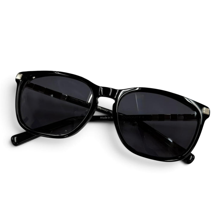 良品☆LOUIS VUITTON ルイヴィトン Z0614E コンヴィクション サングラス ブラック シルバー 57□18 デモレンズ イタリア製 レディース