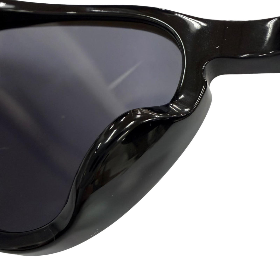 良品☆LOUIS VUITTON ルイヴィトン Z0614E コンヴィクション サングラス ブラック シルバー 57□18 デモレンズ イタリア製 レディース