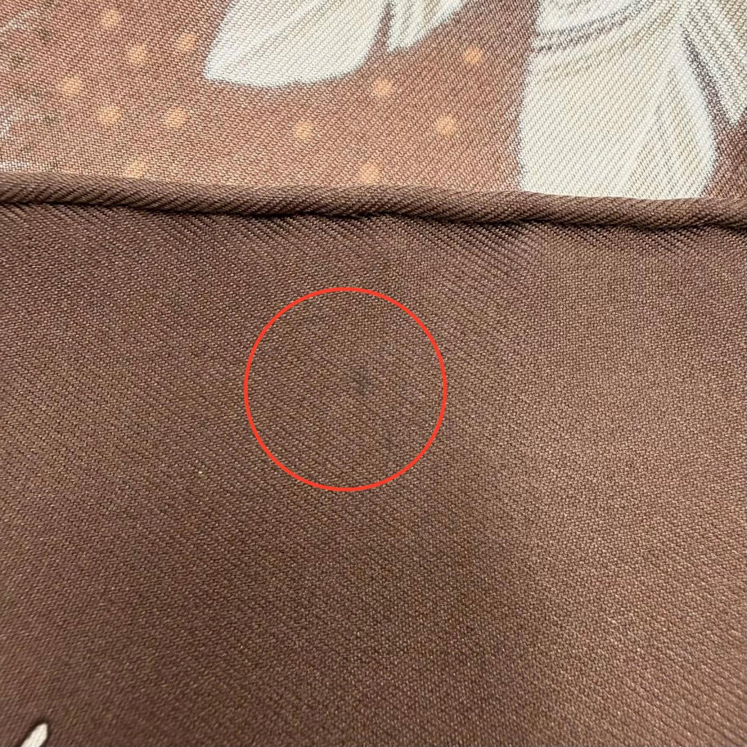極美品☆HERMES エルメス カレ90 LA VIE DU GRAND NORD 北極圏の生活 シルク100％ スカーフ ブラウン系 マルチカラー フランス製