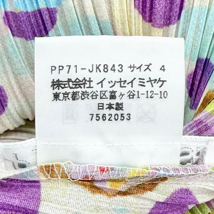 極美品△PLEATS PLEASE プリーツプリーズ イッセイミヤケ PP71-JK843 ドット柄 ノースリーブ チュニック ワンピース マルチ 4 正規品