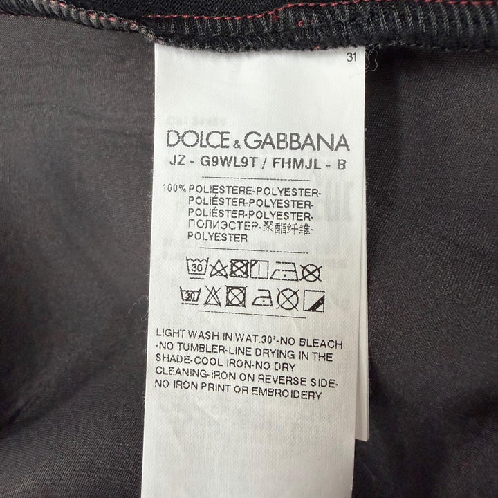 極美品▼DOLCE&amp;GABBANA ドルチェ＆ガッバーナ G9WL9T 黒タグ レオパード柄 クルーネック プルオーバー スウェット レッド XS 伊製 正規品
