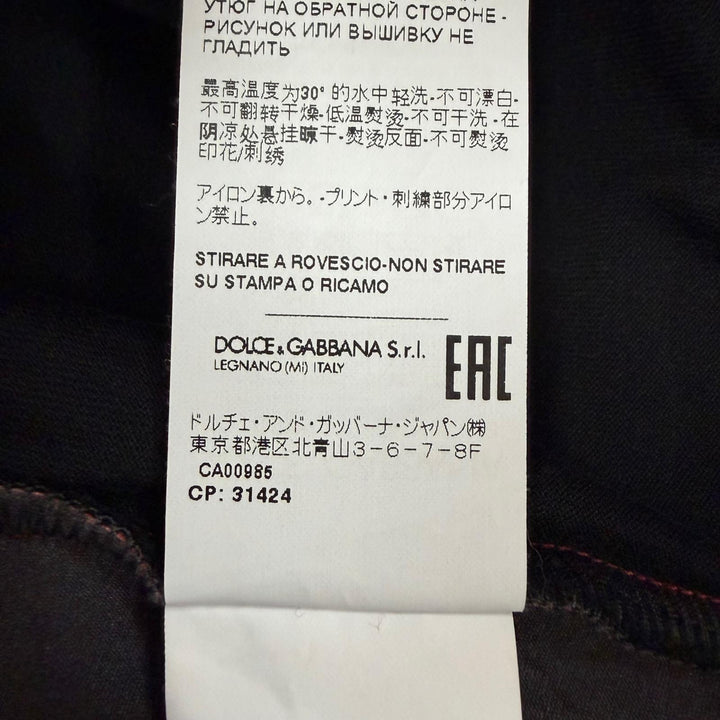 極美品▼DOLCE&amp;GABBANA ドルチェ＆ガッバーナ G9WL9T 黒タグ レオパード柄 クルーネック プルオーバー スウェット レッド XS 伊製 正規品