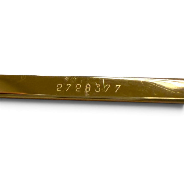 美品▼Cartier カルティエ 2C デコール リムレス ツーポイント アイウェア サングラス ゴールド ボルドー □22 135 デモレンズ メンズ