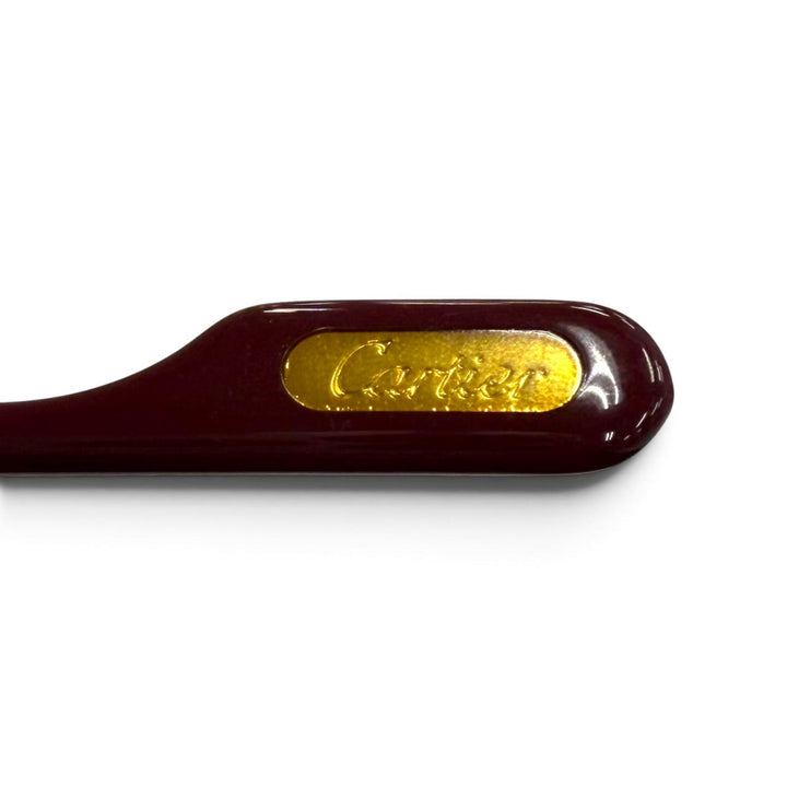 美品▼Cartier カルティエ 2C デコール リムレス ツーポイント アイウェア サングラス ゴールド ボルドー □22 135 デモレンズ メンズ