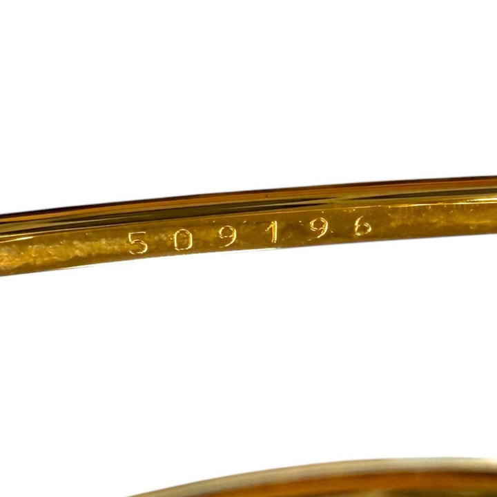 美品▼Cartier カルティエ ヴィンテージ ツーブリッジ ティアドロップ ロゴ金具付き アイウェア サングラス ゴールド 62□14 140 度入り