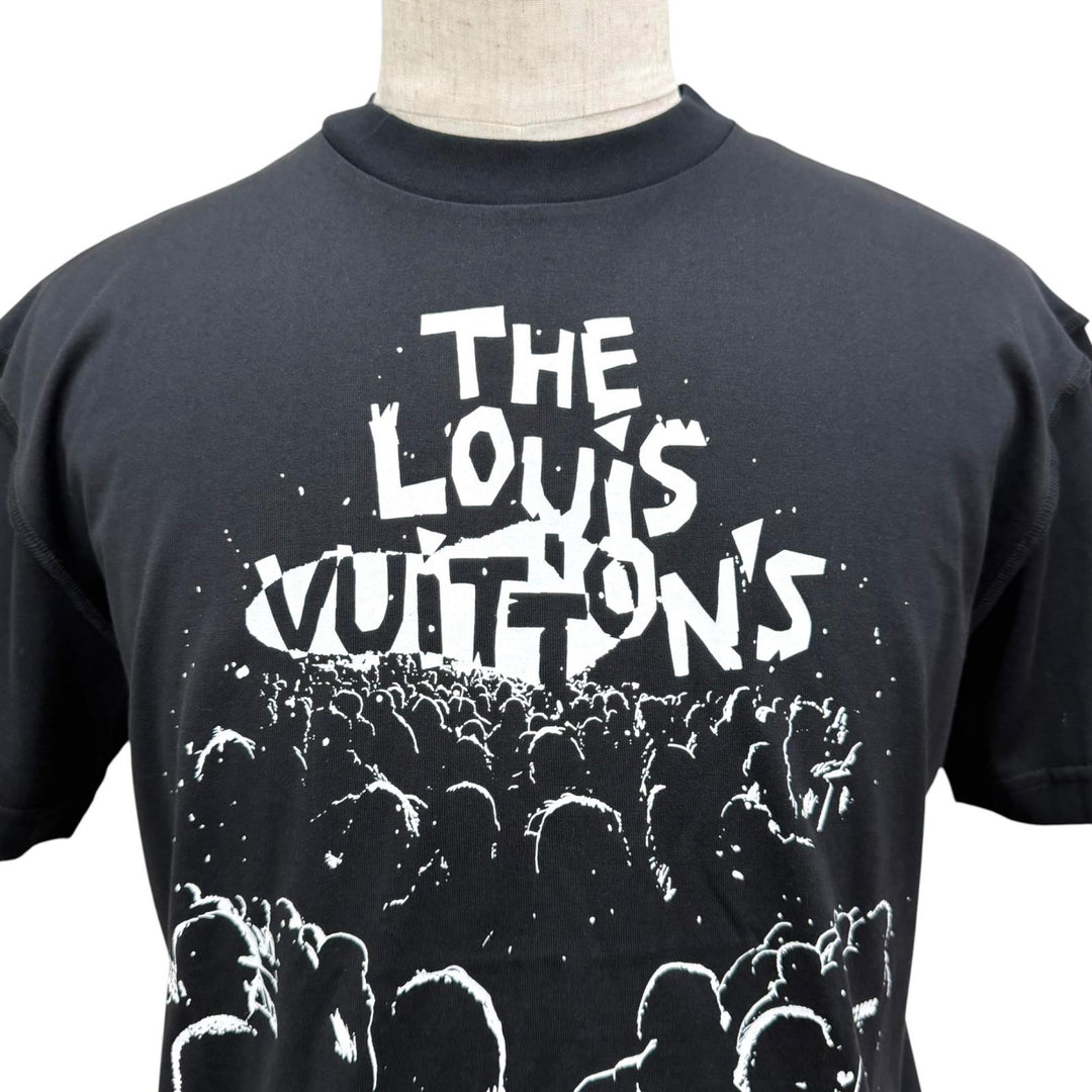 未使用品□LOUIS VUITTON ルイヴィトン 23SS LV コンサート インサイドアウト 半袖Ｔシャツ ブラック XS イタリア製 正規品 メンズ