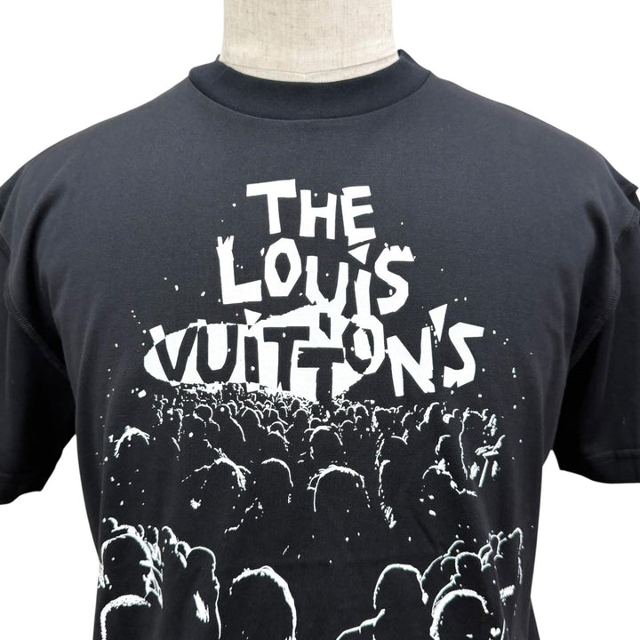 未使用品□LOUIS VUITTON ルイヴィトン 23SS LV コンサート インサイドアウト 半袖Ｔシャツ ブラック XS イタリア製 正規品 メンズ