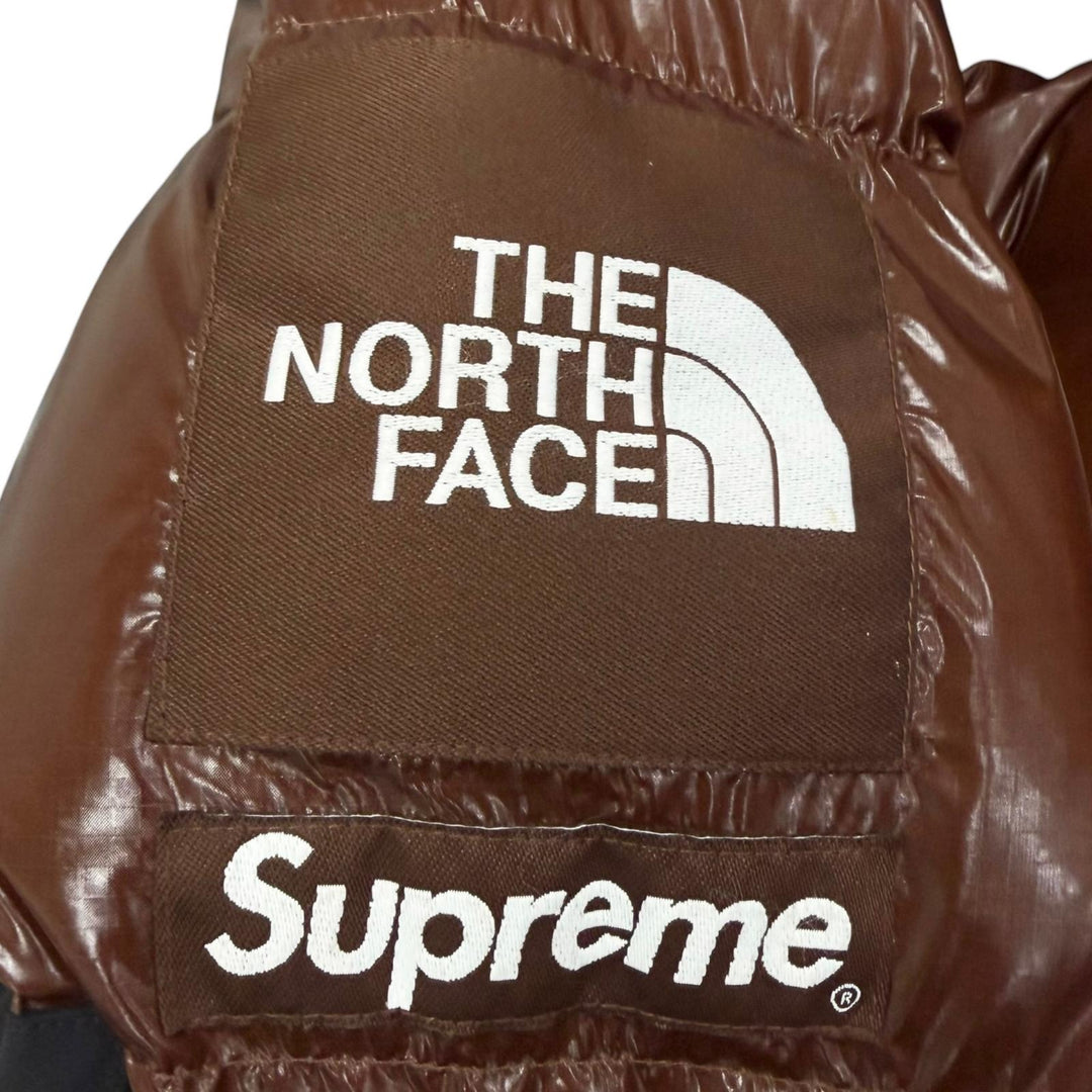 極美品□Supreme THE NORTH FACE シュプリーム ザ ノースフェイス 22AW ND52206I フーデッド ダウンジャケット ブラウン S 正規品 メンズ