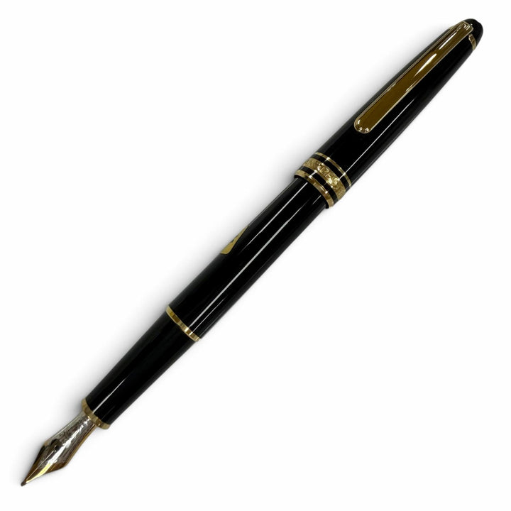 極美品▼MONTBLANC モンブラン マイスターシュテュック クラシック pix ペン先14K Mニブ ホワイトスター 万年筆 ブラック ゴールド