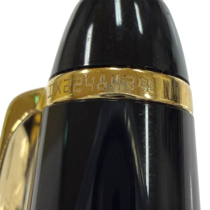 極美品▼MONTBLANC モンブラン マイスターシュテュック クラシック pix ペン先14K Mニブ ホワイトスター 万年筆 ブラック ゴールド