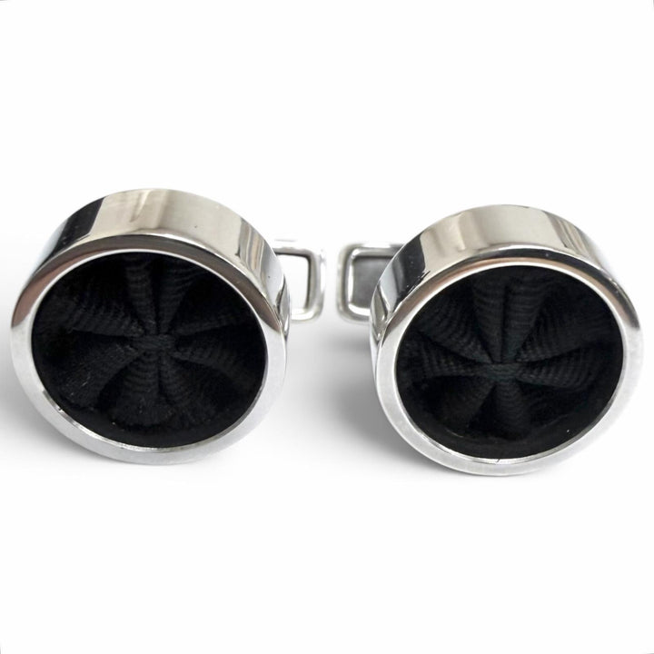 極美品□Dunhill ダンヒル 925 アメジスト スクエア サークル カフスボタン カフリンクス 三点セット シルバー 総重量45g メンズ 箱付き