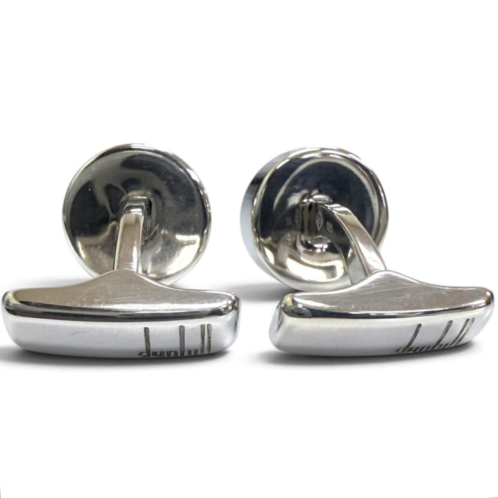 極美品□Dunhill ダンヒル 925 アメジスト スクエア サークル カフスボタン カフリンクス 三点セット シルバー 総重量45g メンズ 箱付き