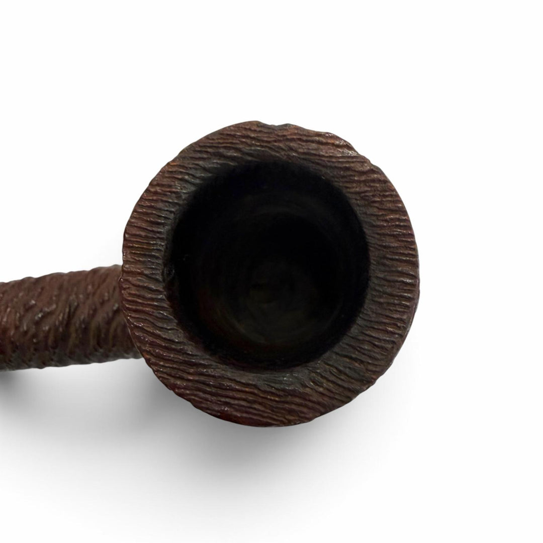 美品▼TSUGE 柘製作所 SILVER MATCH WEEK END ブライヤー 和風テイスト 喫煙具 キセル パイプ ダークブラウン メンズ 箱・保存袋付き