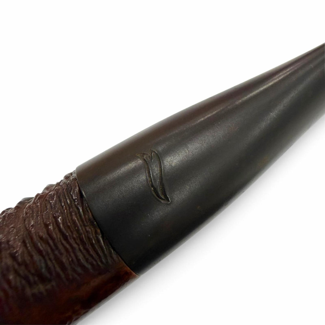 美品▼TSUGE 柘製作所 SILVER MATCH WEEK END ブライヤー 和風テイスト 喫煙具 キセル パイプ ダークブラウン メンズ 箱・保存袋付き