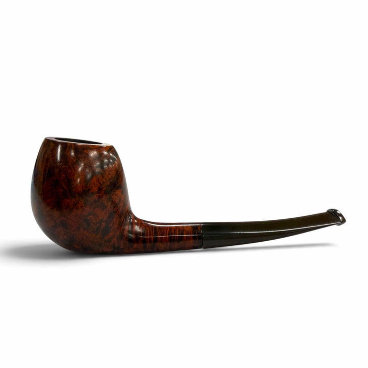 美品▼TSUGE 柘製作所 THREE STARS スリースター 307 ブライヤー 喫煙具 キセル パイプ ダークオレンジ ブラウン 日本製 メンズ