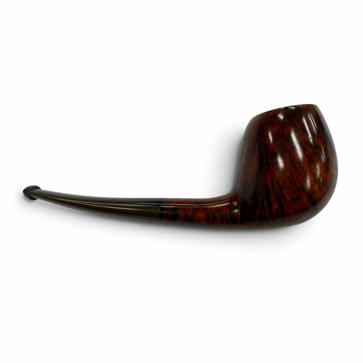 美品▼TSUGE 柘製作所 THREE STARS スリースター 307 ブライヤー 喫煙具 キセル パイプ ダークオレンジ ブラウン 日本製 メンズ
