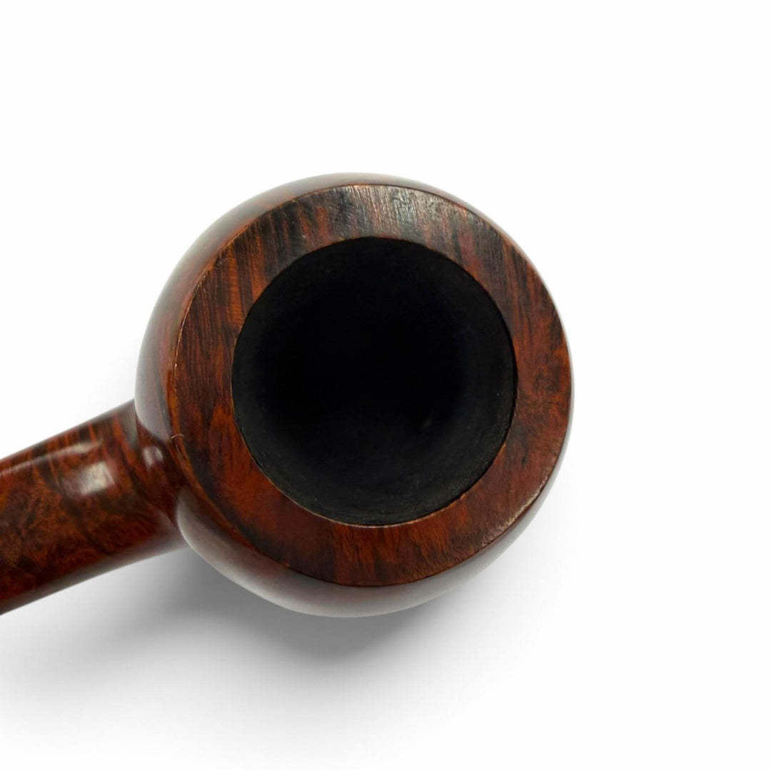 美品▼TSUGE 柘製作所 THREE STARS スリースター 307 ブライヤー 喫煙具 キセル パイプ ダークオレンジ ブラウン 日本製 メンズ