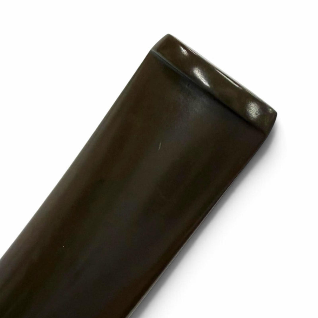 美品▼TSUGE 柘製作所 THREE STARS スリースター 307 ブライヤー 喫煙具 キセル パイプ ダークオレンジ ブラウン 日本製 メンズ