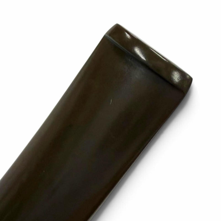 美品▼TSUGE 柘製作所 THREE STARS スリースター 307 ブライヤー 喫煙具 キセル パイプ ダークオレンジ ブラウン 日本製 メンズ