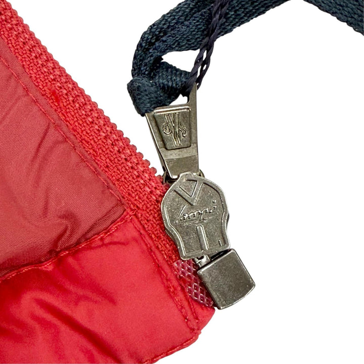 未使用品△MONCLER モンクレール NEW GASTONET ロゴワッペン フード付き ダウンジャケット レッド 6anni 116cm 正規品 キッズ