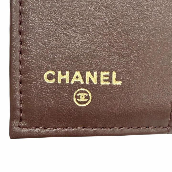 極美品△CHANEL シャネル AP0230 マトラッセ タイムレスクラシック スモールフラップウォレット キャビアスキン コンパクトウォレット