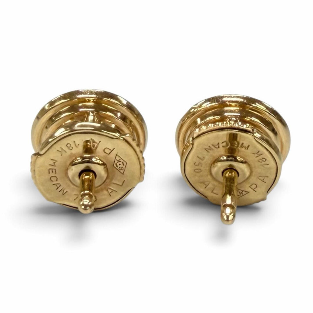美品★Cartier カルティエ 750(PG) ダムール ダイヤ ピアス 枠：8mm ダイヤ中央:約0.18ct アクセサリー ピンクゴールド 重量4.16g