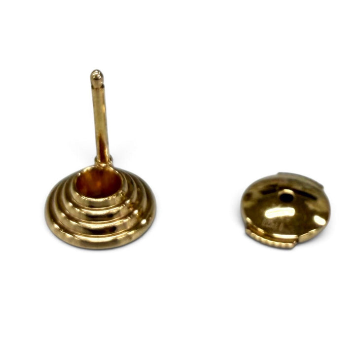 美品★Cartier カルティエ 750(PG) ダムール ダイヤ ピアス 枠：8mm ダイヤ中央:約0.18ct アクセサリー ピンクゴールド 重量4.16g