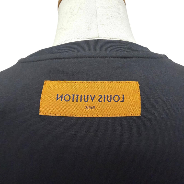 未使用品□LOUIS VUITTON ルイヴィトン 23SS LV コンサート インサイドアウト 半袖Ｔシャツ ブラック XS イタリア製 正規品 メンズ
