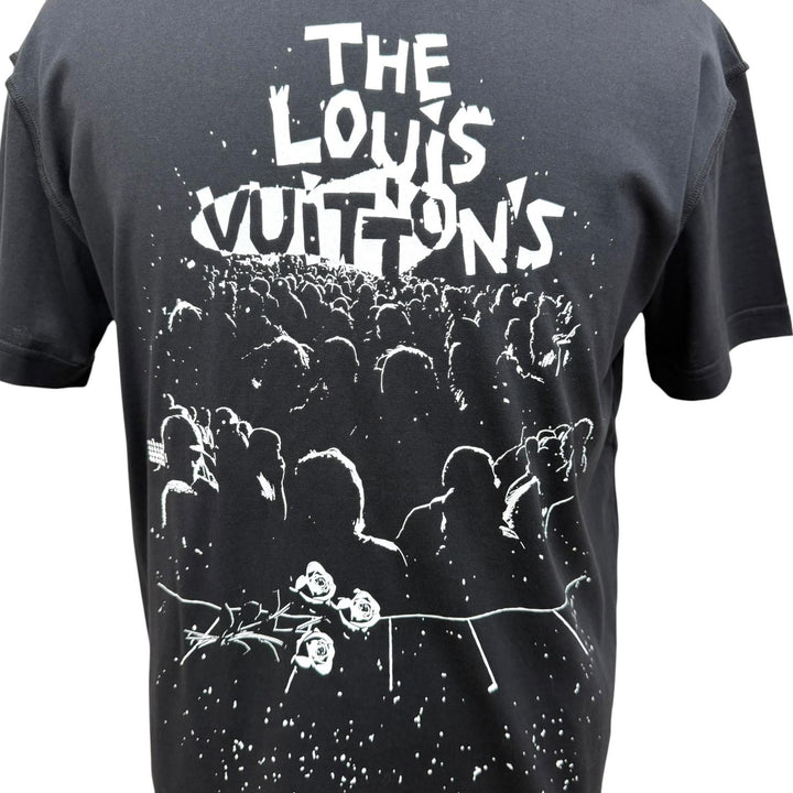 未使用品□LOUIS VUITTON ルイヴィトン 23SS LV コンサート インサイドアウト 半袖Ｔシャツ ブラック XS イタリア製 正規品 メンズ