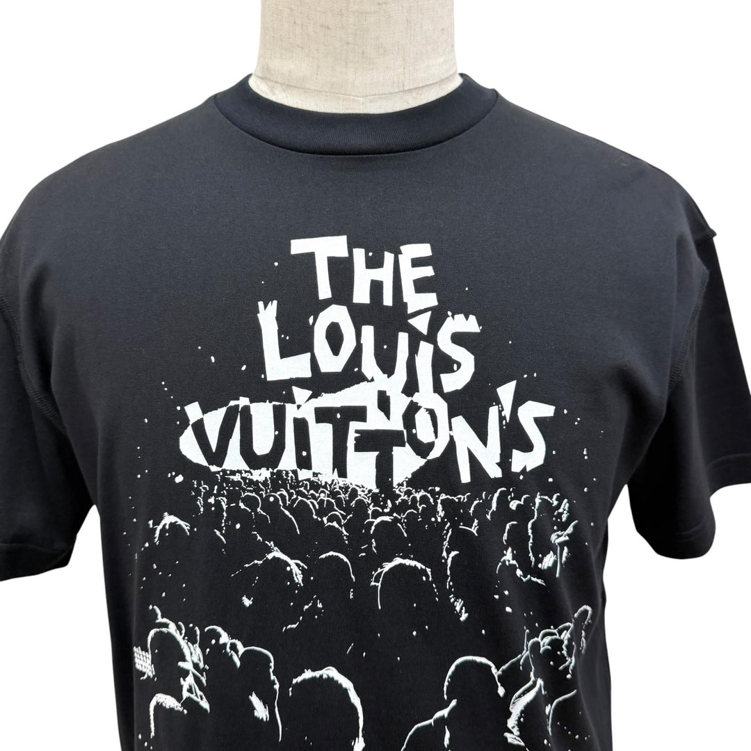 未使用品□LOUIS VUITTON ルイヴィトン 23SS LV コンサート インサイドアウト 半袖Ｔシャツ ブラック XS イタリア製 正規品 メンズ