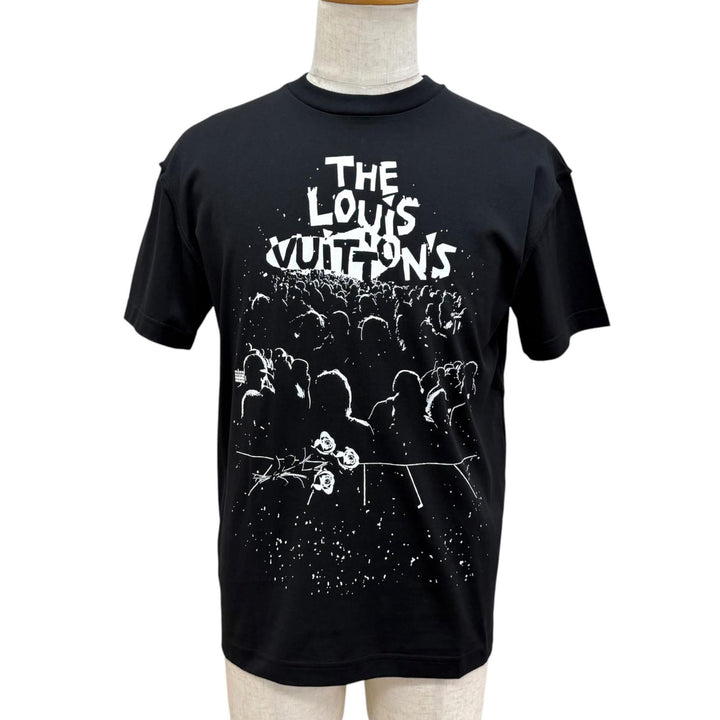未使用品□LOUIS VUITTON ルイヴィトン 23SS LV コンサート インサイドアウト 半袖Ｔシャツ ブラック XS イタリア製 正規品 メンズ